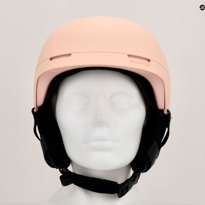 Salomon Brigade tropical peach ski helmet 10