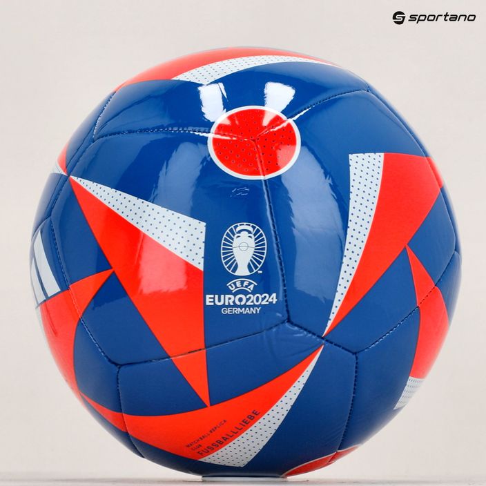 adidas Fussballiebe Club football glow blue/solar red/white size 4 6