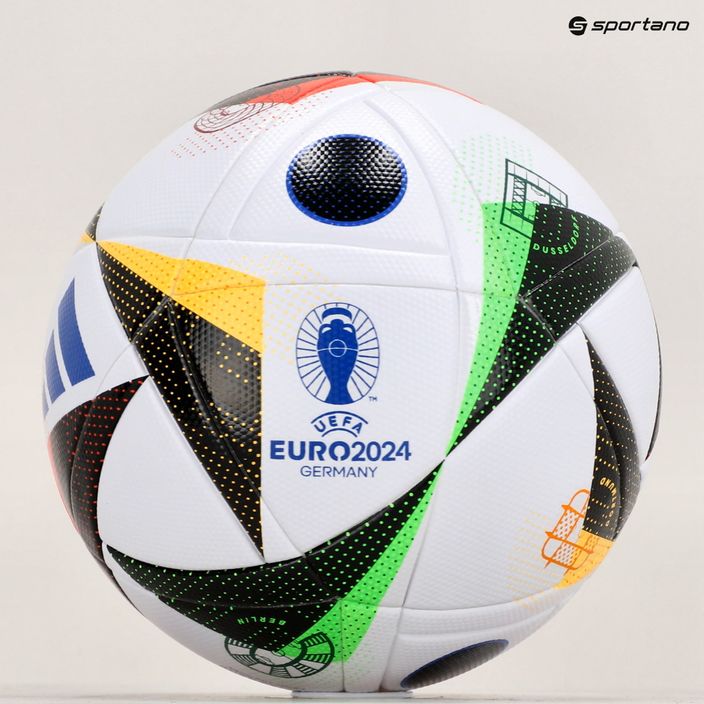 adidas Fussballliebe 2024 League Box white/black/glow blue size 4 football 4