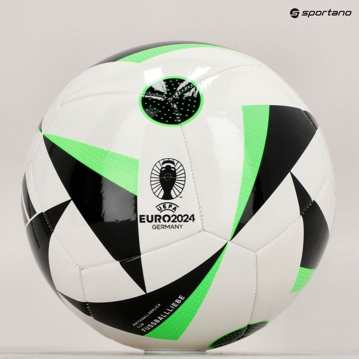 adidas Fussballiebe Club football white/black/solar green size 4 6
