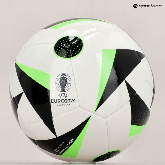 adidas Fussballiebe Club football white/black/solar green size 5 6