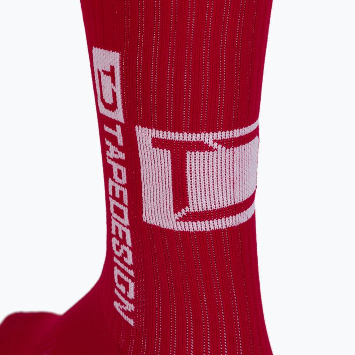 Men's Tapedesign anti-slip football socks red TAPEDESIGN RED 3