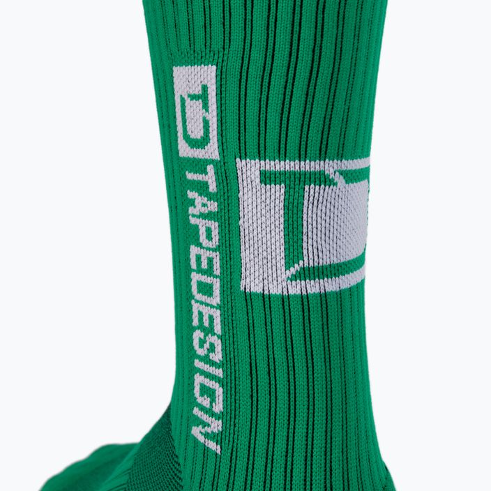 Men's Tapedesign anti-slip football socks green TAPEDESIGN GREEN 3