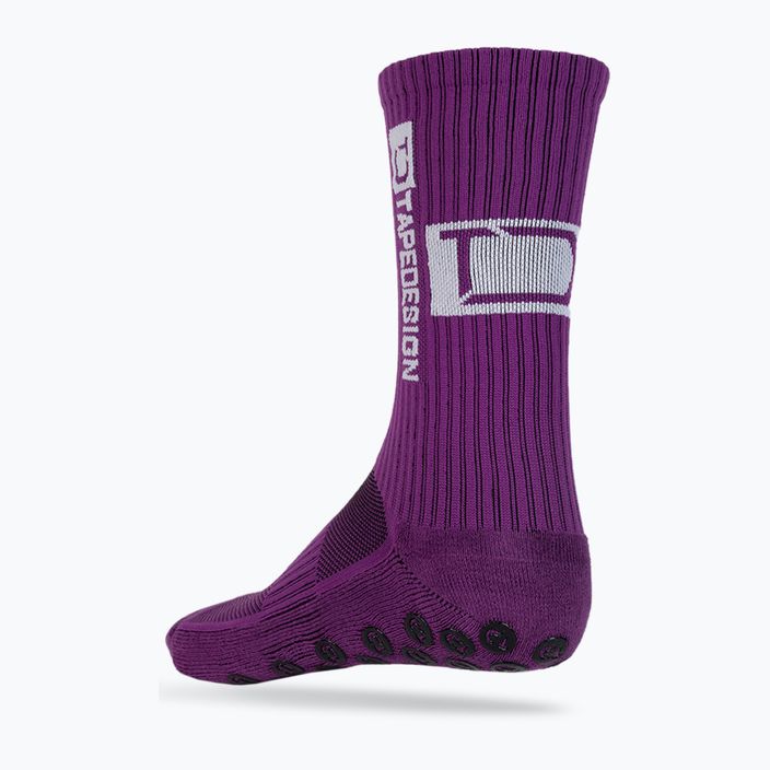 Men's Tapedesign anti-slip football socks purple 3