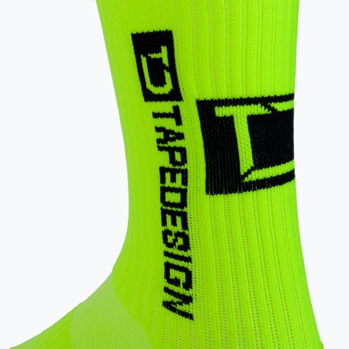 Tapedesign anti-slip football socks yellow 4