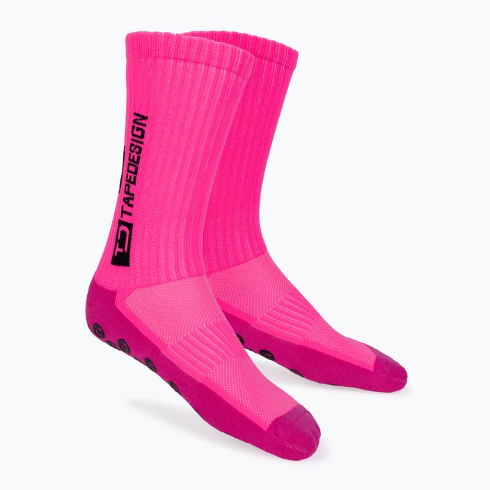 Tapedesign anti-slip pink football socks