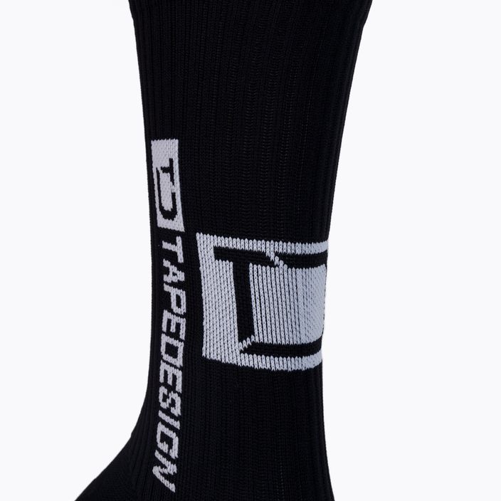 Men's Tapedesign anti-slip football socks black TAPEDESIGN BLACK 3