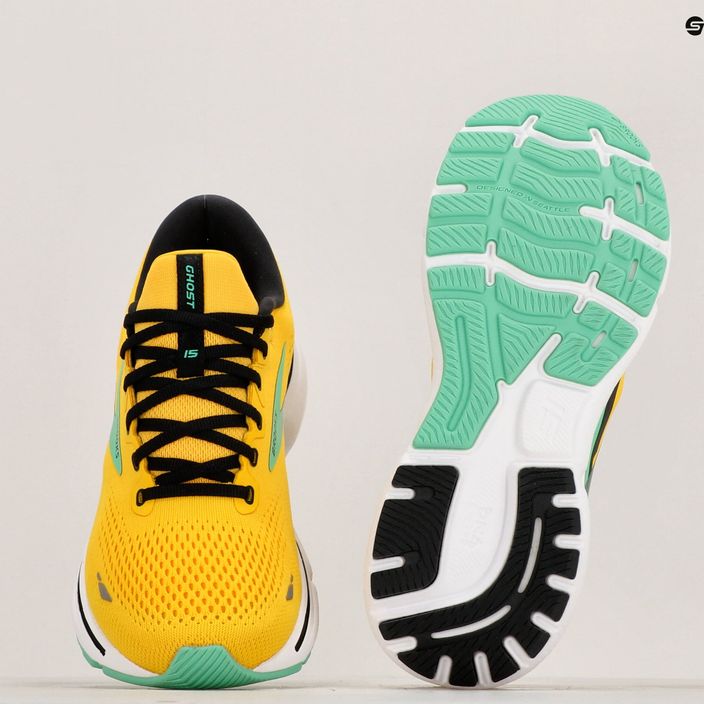 Men's running shoes Brooks Ghost 15 lemon chrome/black/springbud 11
