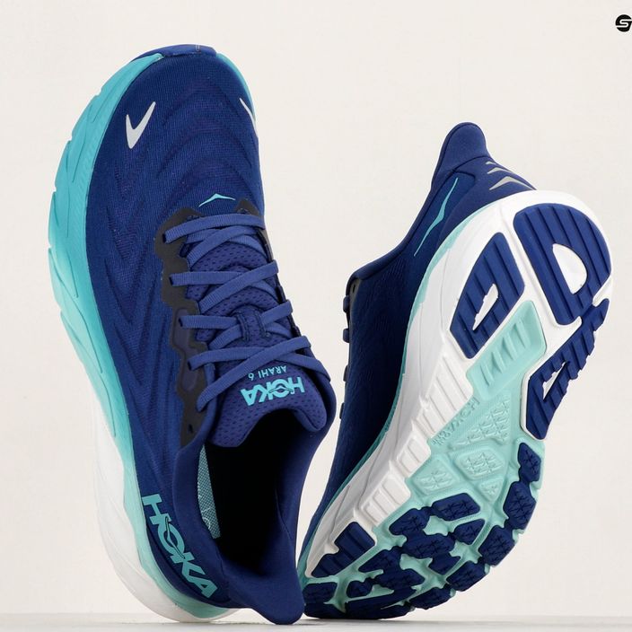 Women's running shoes HOKA Arahi 6 bellwether blue/ocean imst 11
