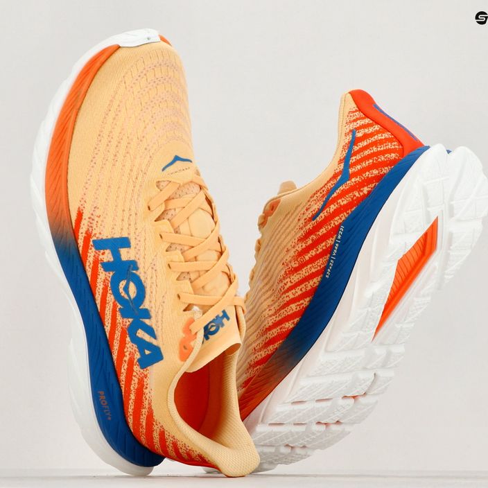 HOKA Mach 5 impala/vibrant orange men's running shoes 9