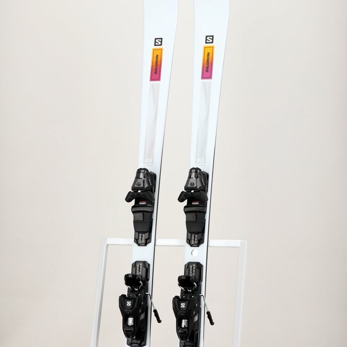Women's downhill skis Salomon S/Max N°4 XT + M10 GW L8 white/neon turmeric/prune 10