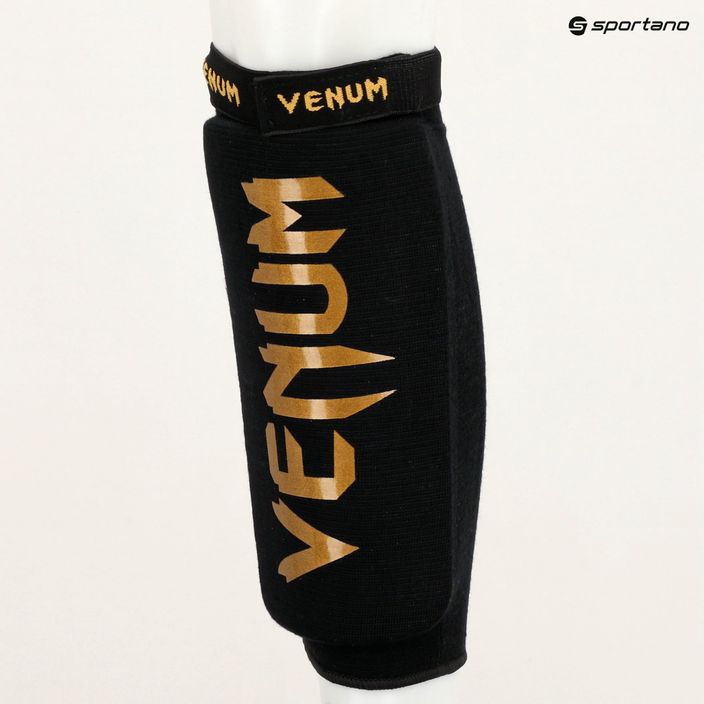 Venum Kontact Without Foot tibia protectors black/gold 5