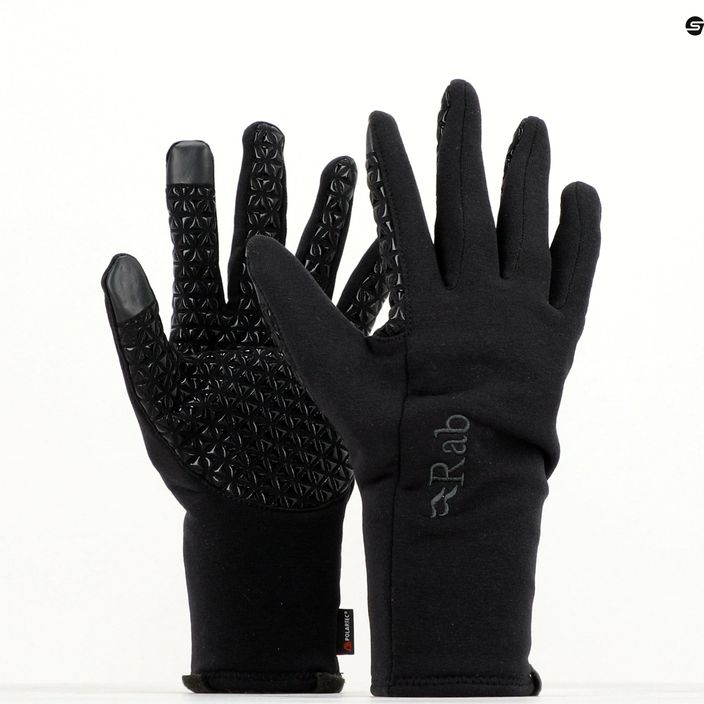Men's trekking gloves Rab Power Stretch Contact Grip black 9