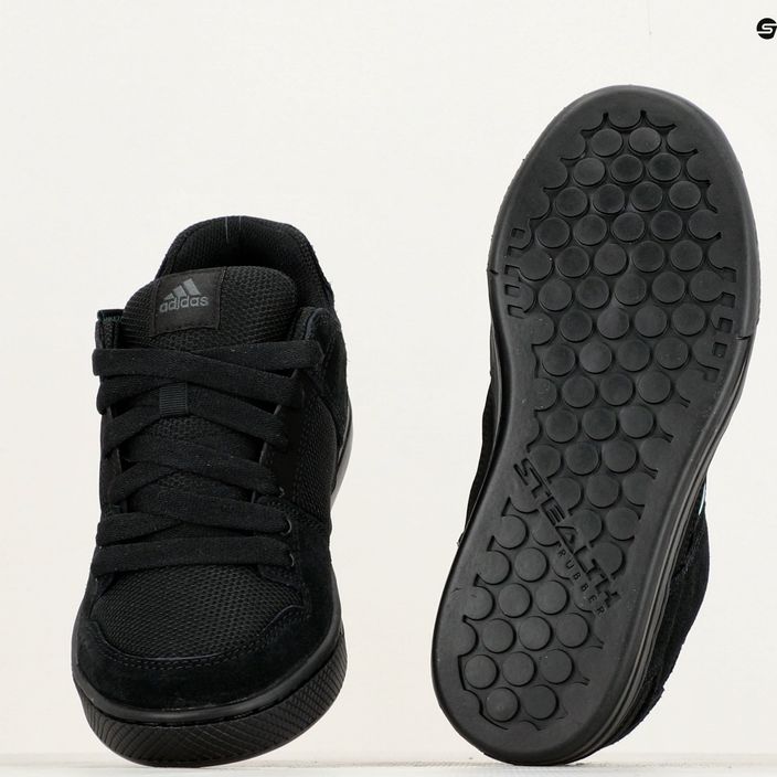 Women's platform cycling shoes adidas FIVE TEN Freerider core black/acid mint/core black 13
