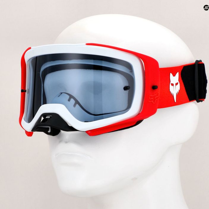 Fox Racing Airspace Core fluorescent red/smoke cycling goggles 8