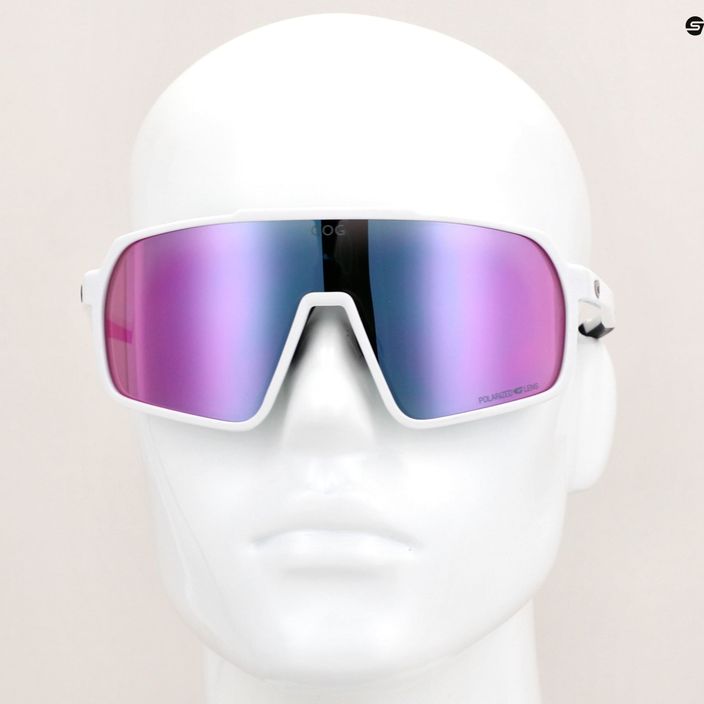GOG Okeanos matt white/black/polychromatic purple-green sunglasses 10