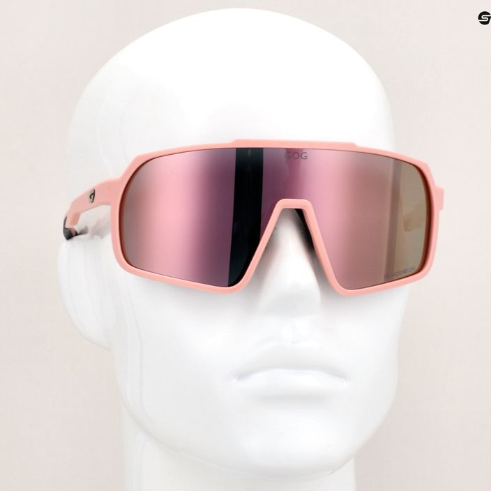 GOG Okeanos matt dusty pink/black/polychromatic pink sunglasses 10