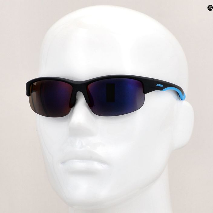 Children's sunglasses Alpina Junior Flexxy Youth HR black blue matt/blue mirror 7