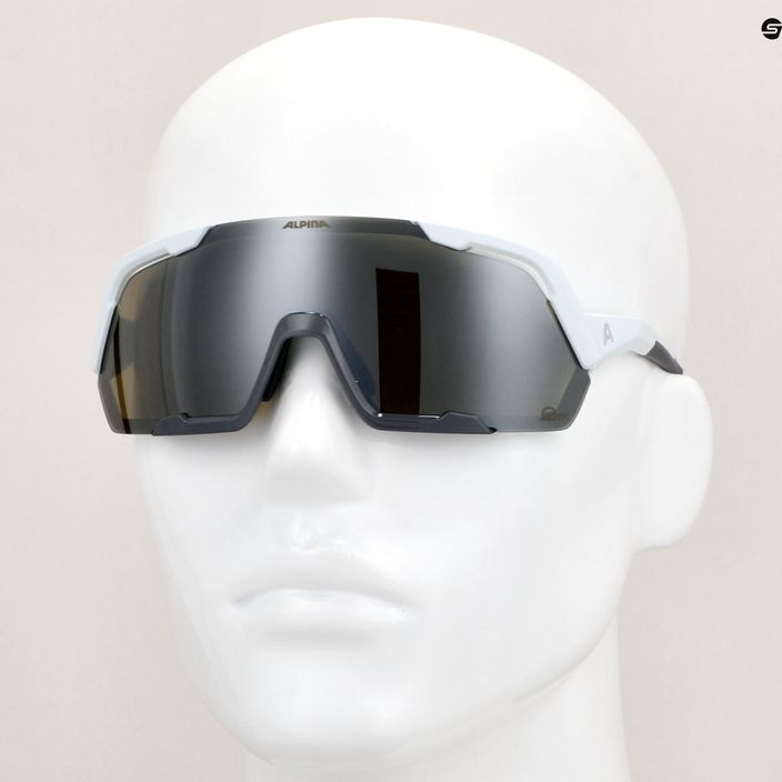 Alpina Rocket Q-Lite smoke grey matt/silver mirror sunglasses 9