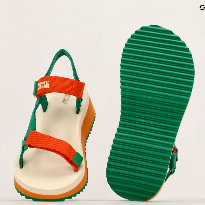 BIG STAR women's sandals NN274A053 green/orange 9