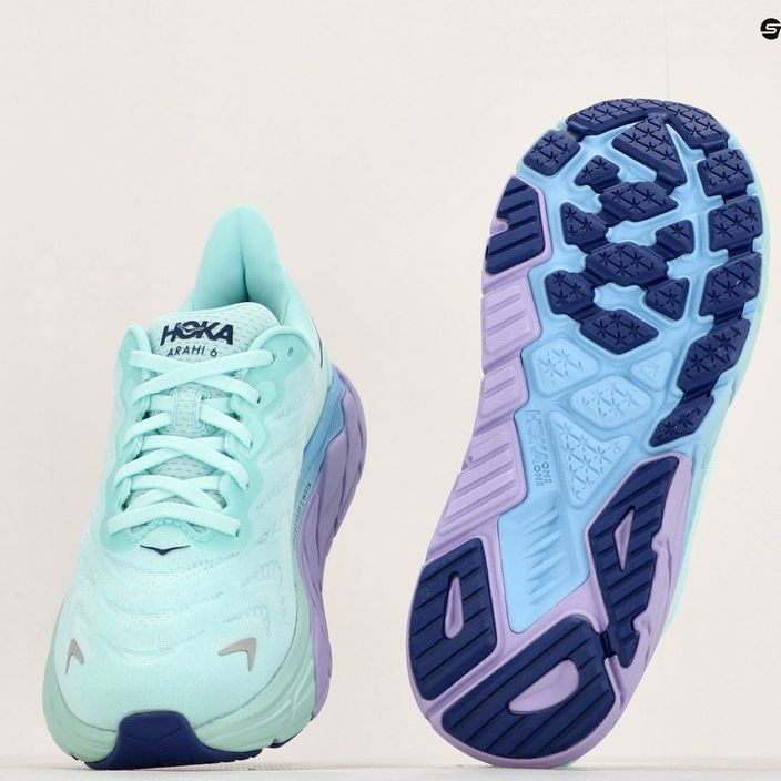 Women's running shoes HOKA Arahi 6 Wide sunlit ocean/lilac mist 10