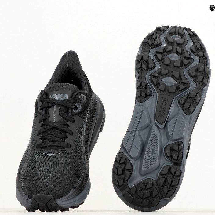Women's running shoes HOKA Challenger ATR 7 black/black 11