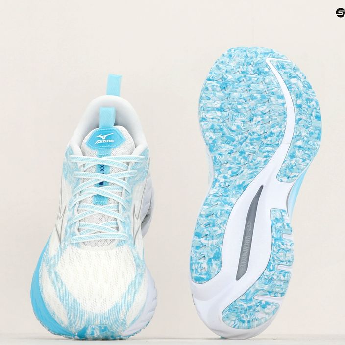 Mizuno Wave Inspire 20 SP white/silver/blue glow running shoe 16