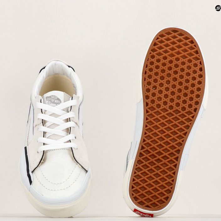 Vans SK8-Low Reconstruct shoes true white 10