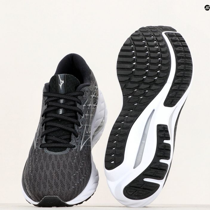 Men's running shoes Mizuno Wave Inspire 20 ebony/white/black 10