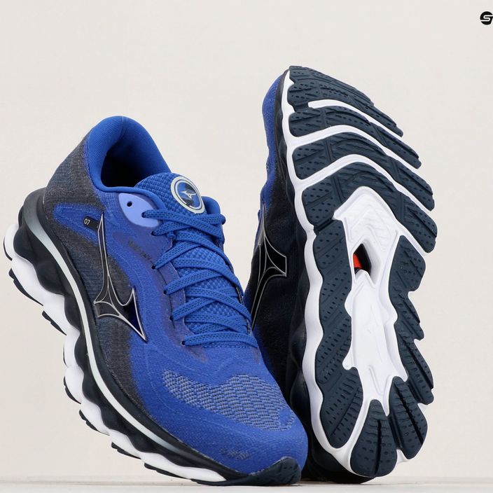 Men's running shoes Mizuno Wave Sky 7 surf the web/silver/dress blues 9
