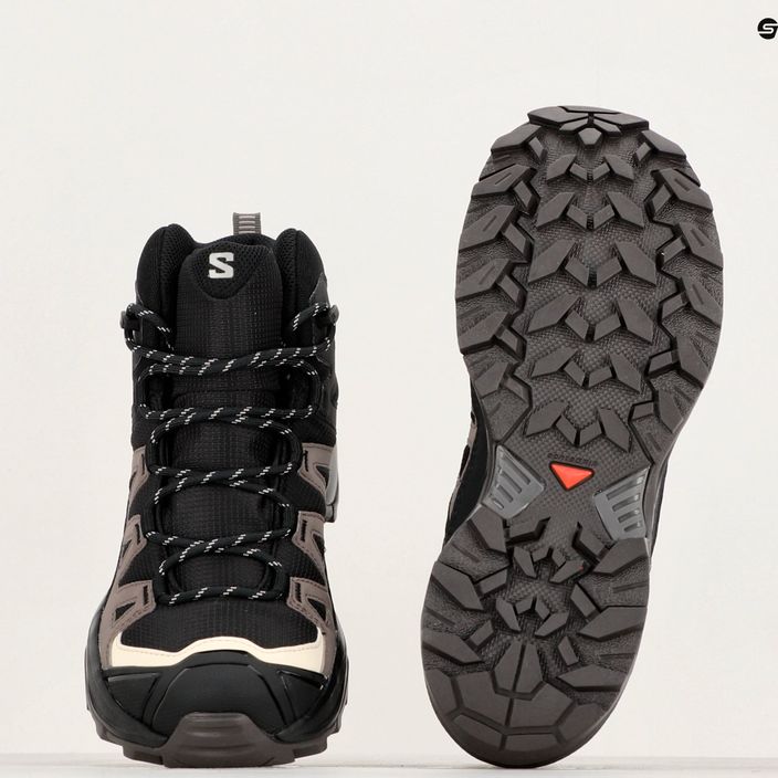 Women's hiking boots Salomon X Ultra 360 MID GTX black/plum kitten/shale 9