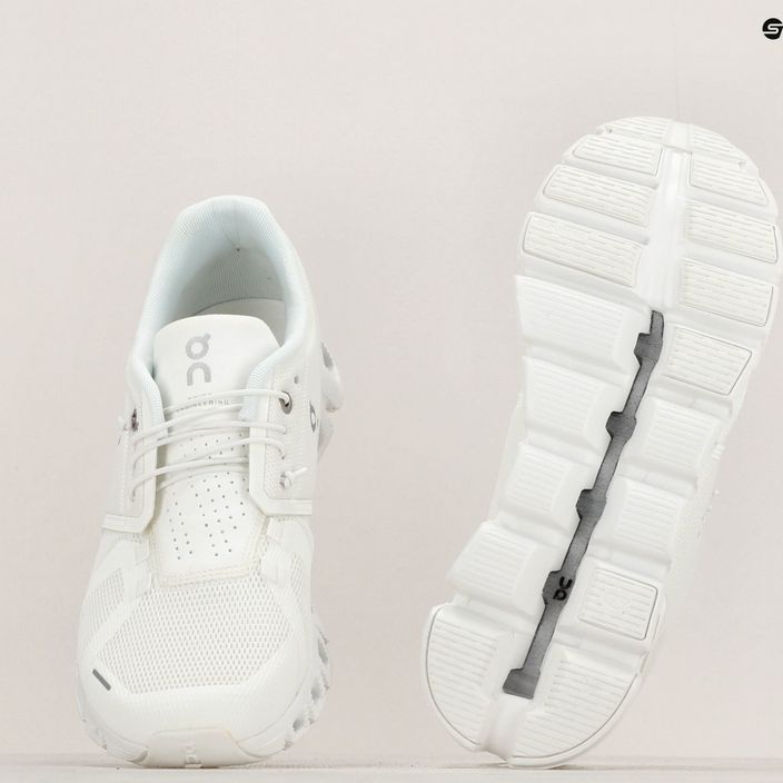 Men's On Running Cloud 5 undyed-white/white running shoes 16