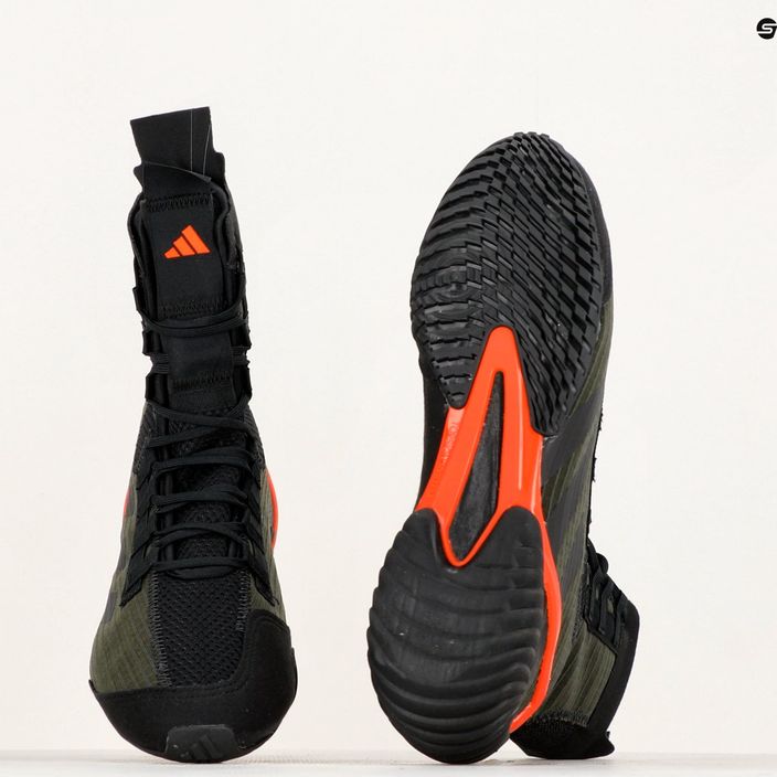 adidas Speedex 23 carbon/core black/solar red boxing shoes 9