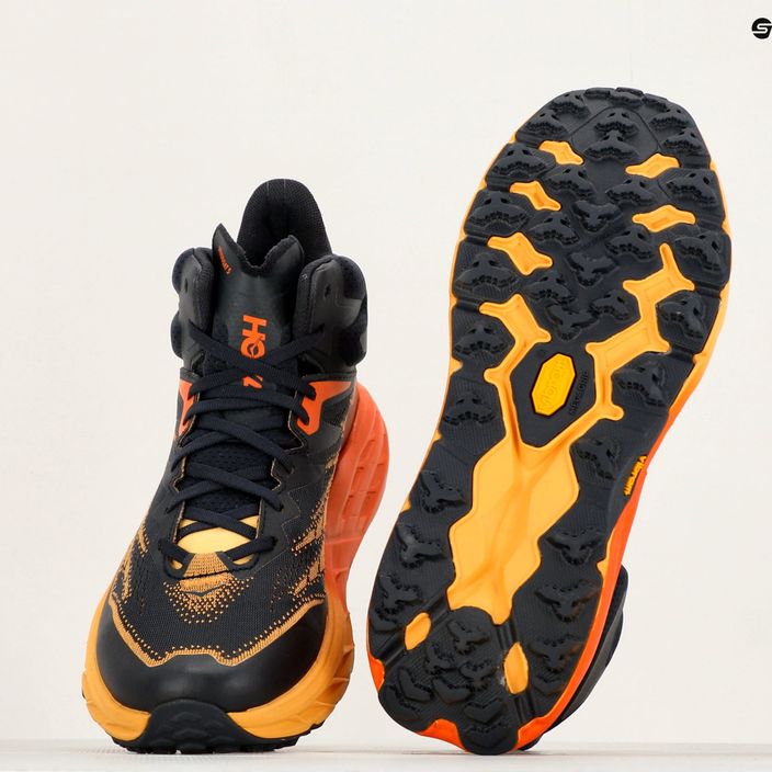 Men's running shoes HOKA Speedgoat 5 Mid GTX blue graphite/amber yellow 9