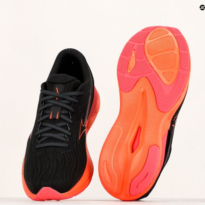 Men's running shoes Mizuno Wave Revolt 3 black/nasturtium/cayenne 9