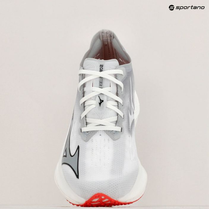 Women's running shoes Mizuno Wave Rebellion Pro 2 white/harbor mist/cayenne 15