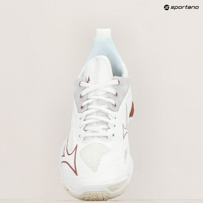 Men's running shoes Mizuno Wave Rebellion Sonic 2 white/hot coral/harbor mist 9