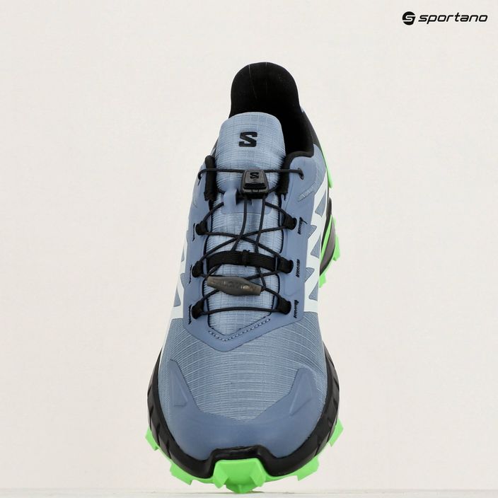 Salomon Supercross 4 men's running shoes flint stone/black/green gecko 12