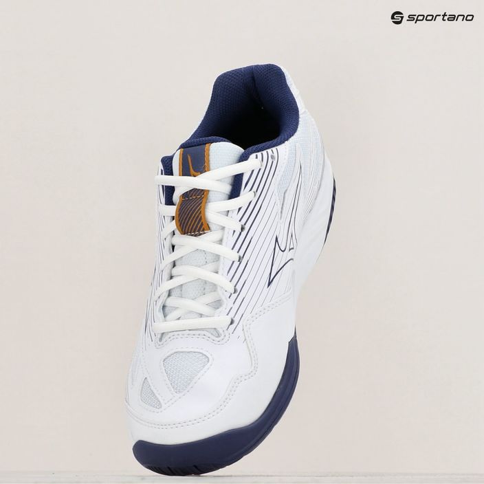 Men's volleyball shoes Mizuno Cyclone Speed 4 white/blueribbon/mp gold 9