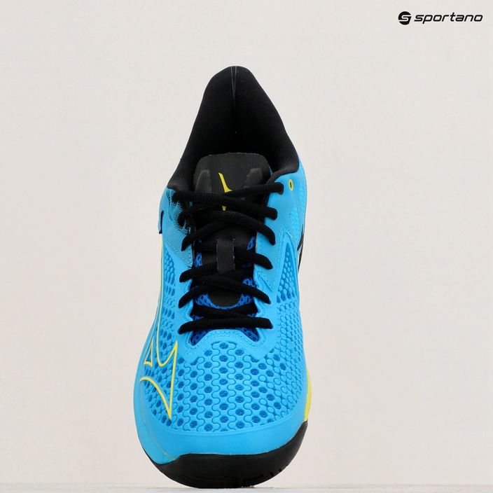 Men's tennis shoes Mizuno Wave Exceed Tour 5 AC is blue/bolt2 neon/black 9