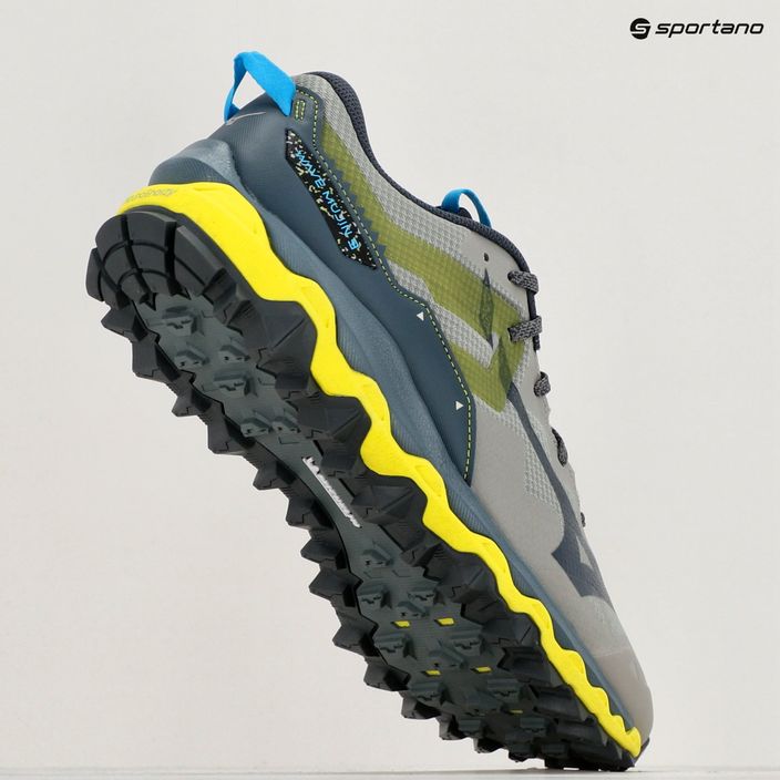 Men's running shoes Mizuno Wave Mujin 9 gray/oblue/bolt2(neon) 9