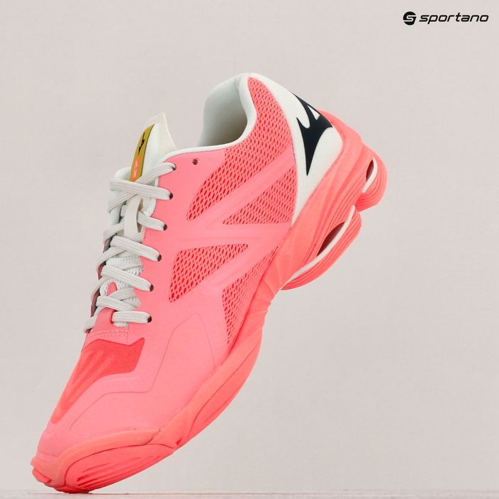 Women's volleyball shoes Mizuno Wave Lightning Z7 candycoral/black/bolt2neon 9