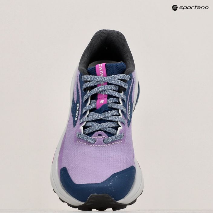 Brooks Catamount 2 women's running shoes violet/navy/oyster 16