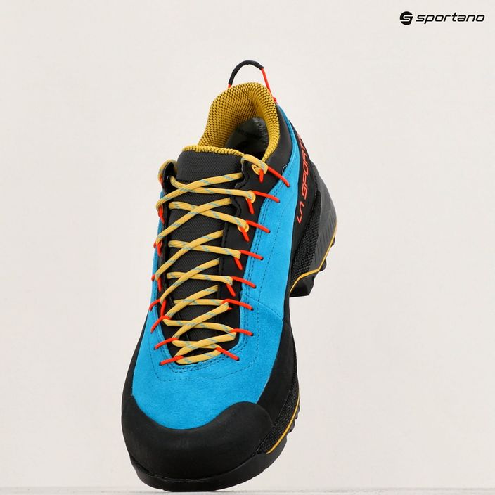Men's La Sportiva TX4 Evo GTX climbing shoe tropical blue/bamboo 10