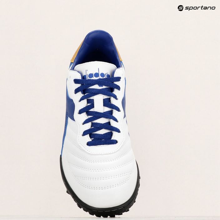 Men's football boots Diadora Brasil 2 R TFR white/blue/gold 11