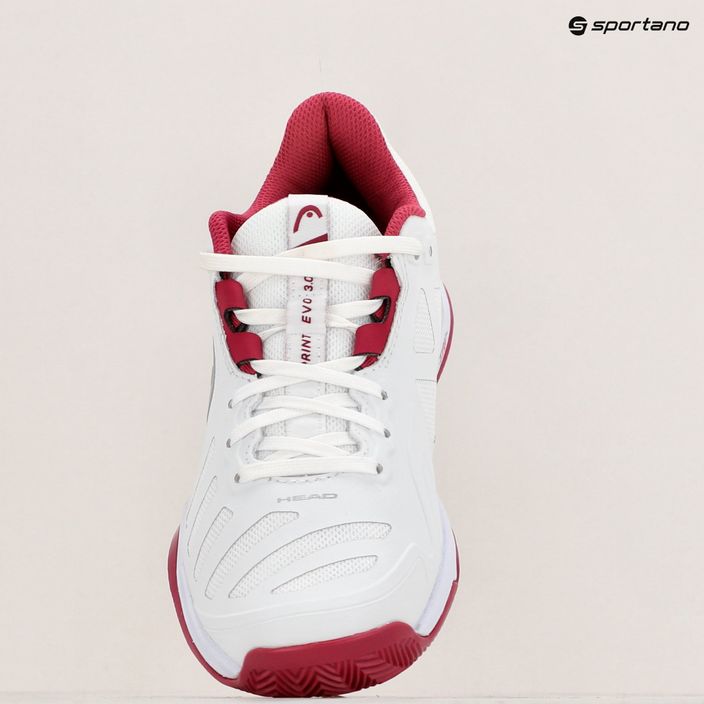 Women's tennis shoes HEAD Sprint Evo 3.0 Clay white/berry 9
