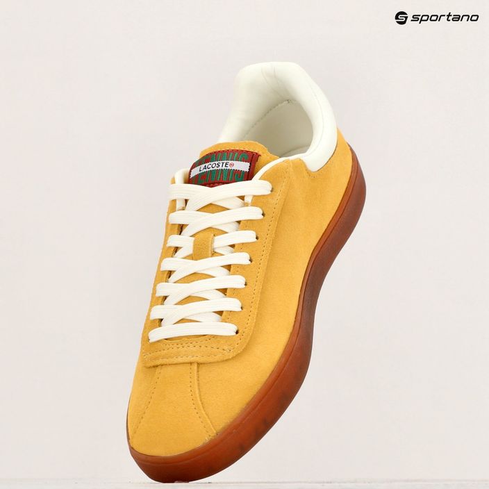 Lacoste men's shoes 47SMA0041 yellow/gum 15
