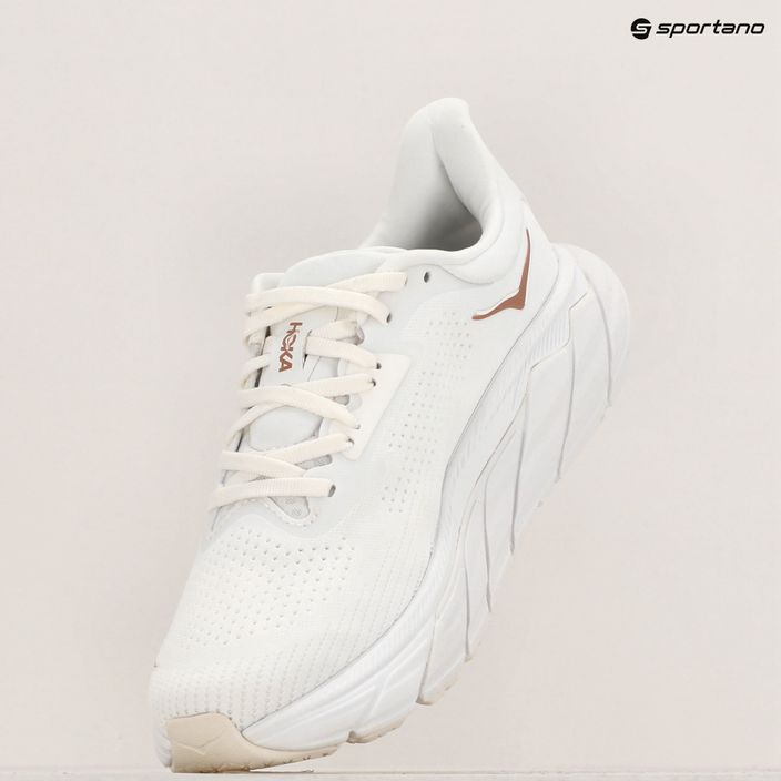 Women's running shoes HOKA Arahi 7 blanc de blanc/rose gold 17