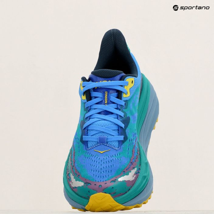 Men's running shoes HOKA Stinson 7 virtual blue/tech green 9