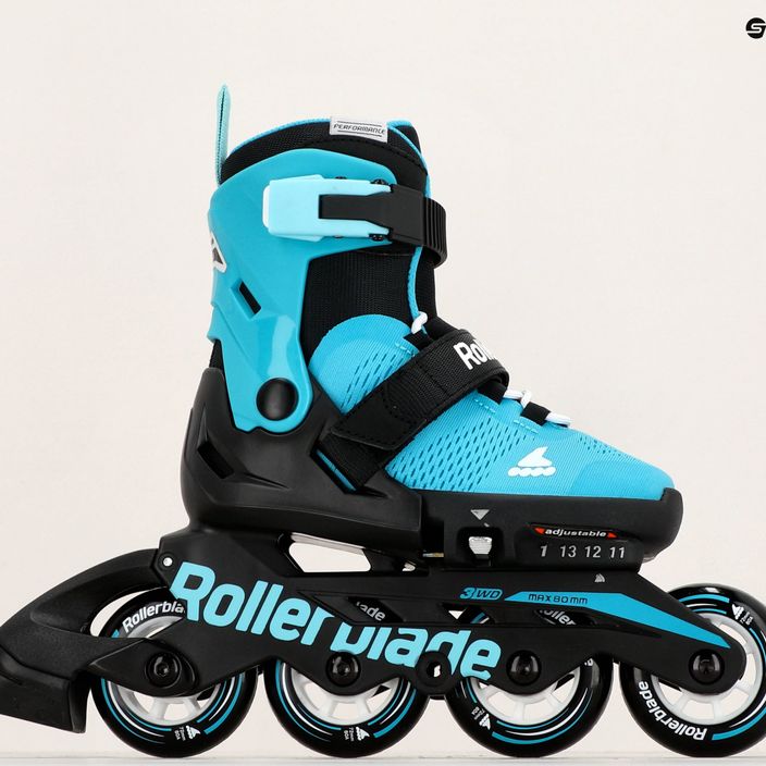 Rollerblade Microblade children's roller skates aqua/black 10